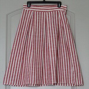 Pinstripe Midi Skirt